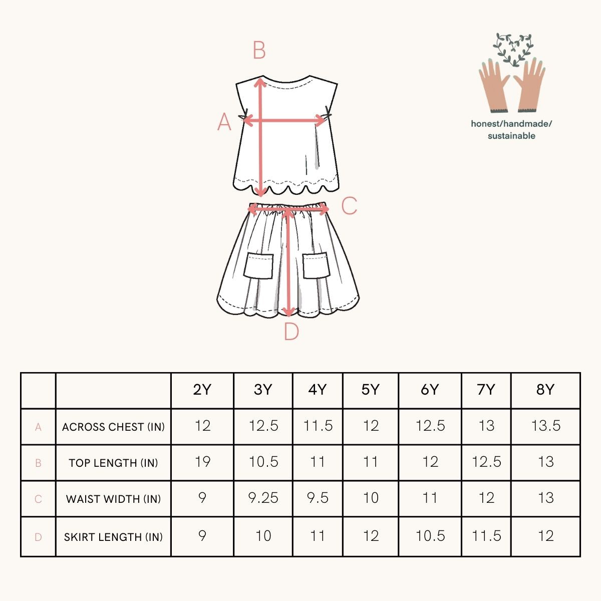 Magnolia Skirt Set in Americana Plaid