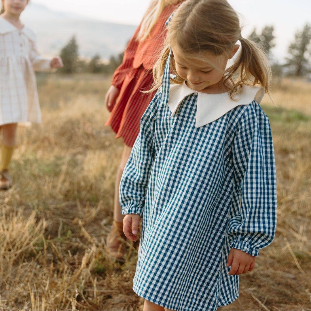 Eden Girl Dress in Heirloom Blue