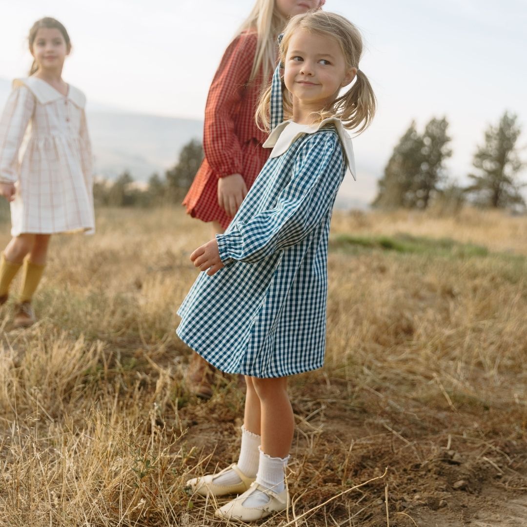 Eden Girl Dress in Heirloom Blue