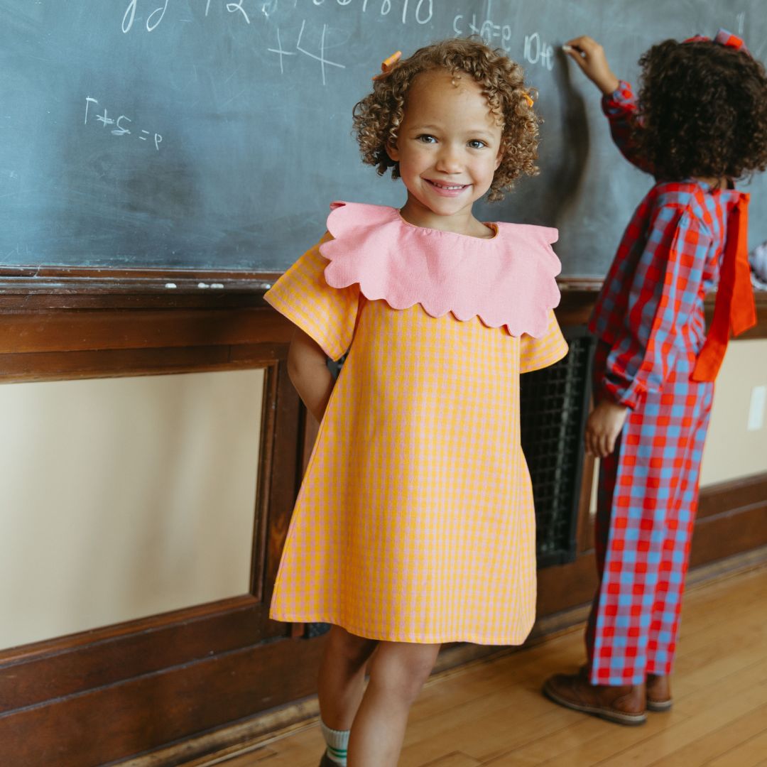 Girls Cotton Dress 5Y Yellow | Folklore Las Ninas Girls Cotton Dress 5Y Yellow | Folklore Las Ninas