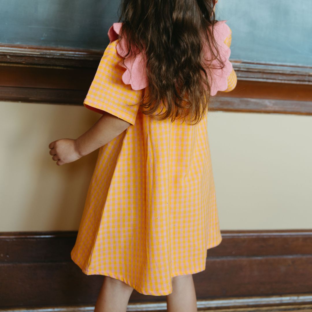 Piper Girl Dress in Golden Edit