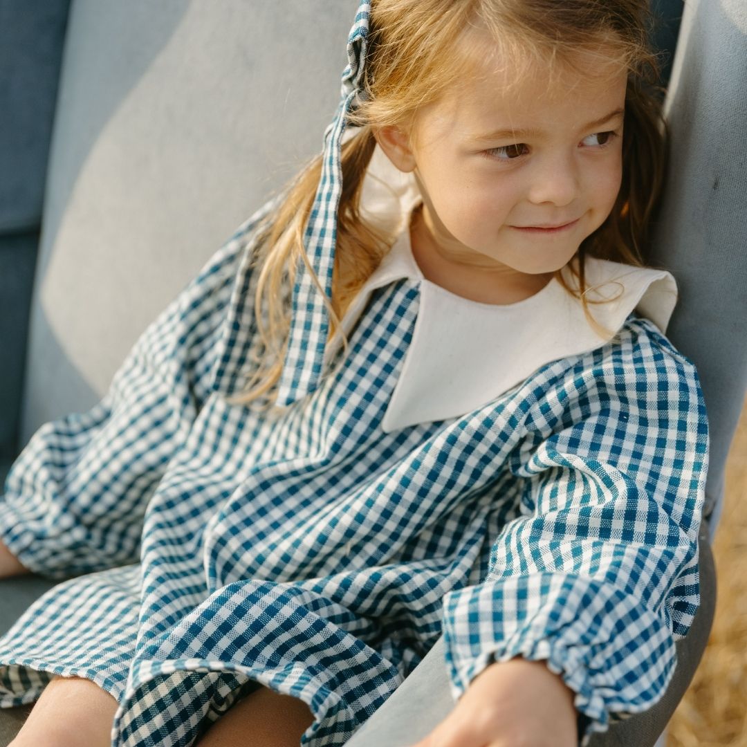 Eden Girl Dress in Heirloom Blue