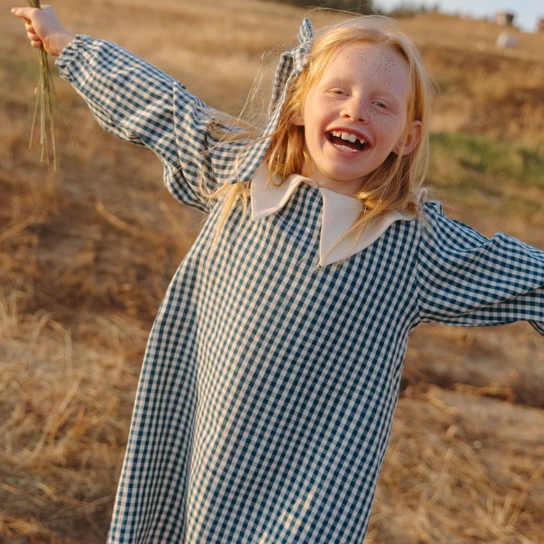 Eden Girl Dress in Heirloom Blue