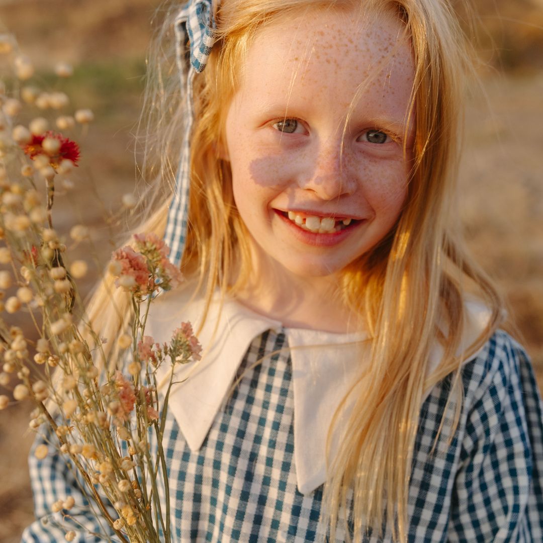 Eden Girl Dress in Heirloom Blue
