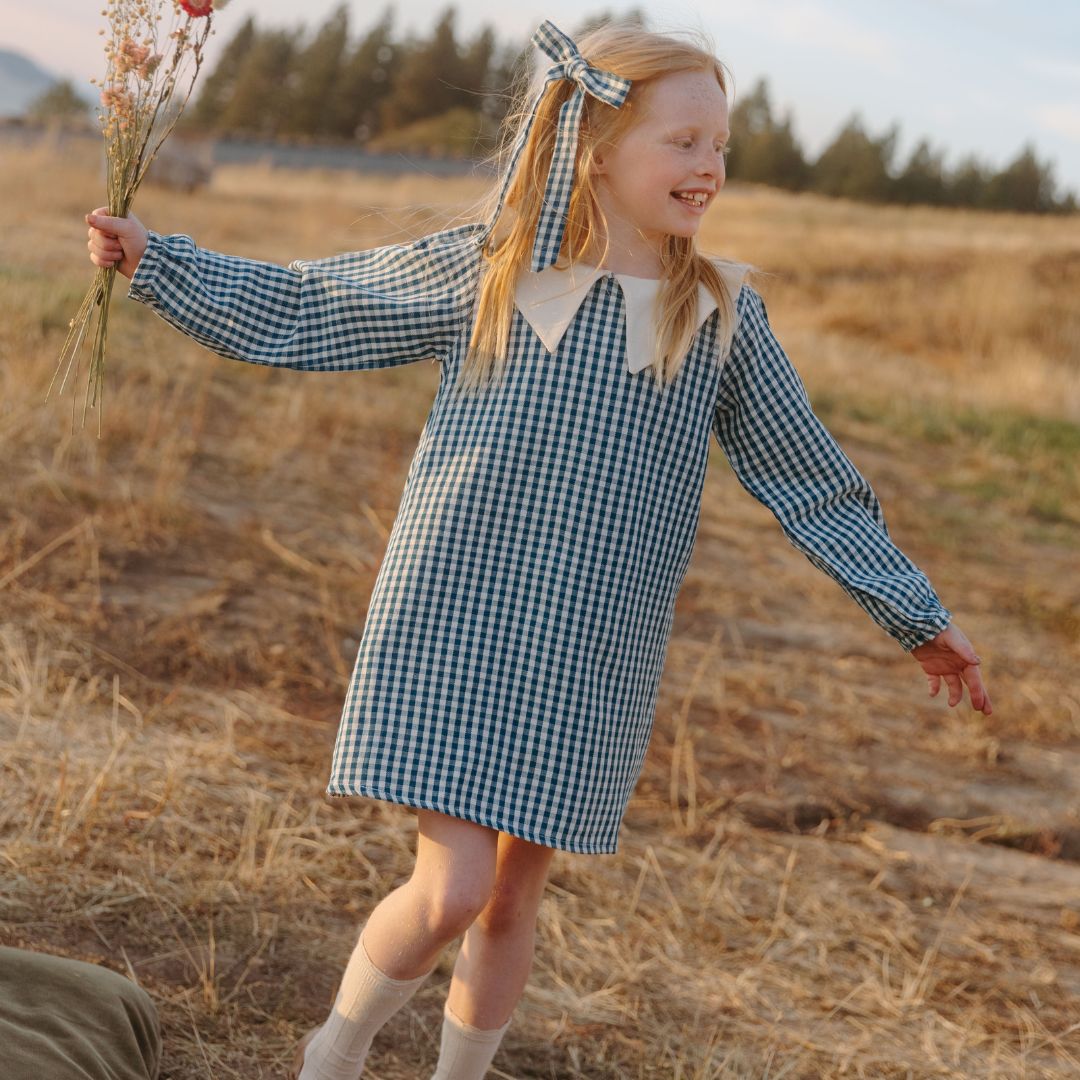 Eden Girl Dress in Heirloom Blue