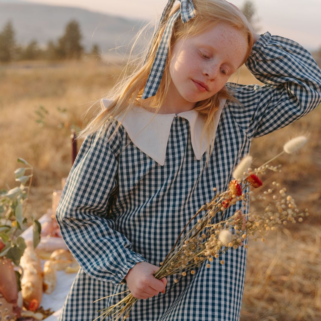 Eden Girl Dress in Heirloom Blue