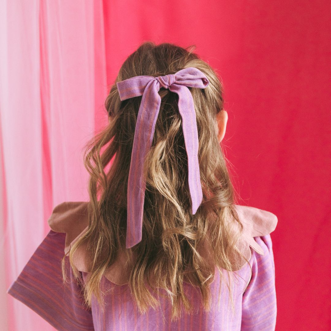 Folklore Medium Bow Blush Cotton Candy
