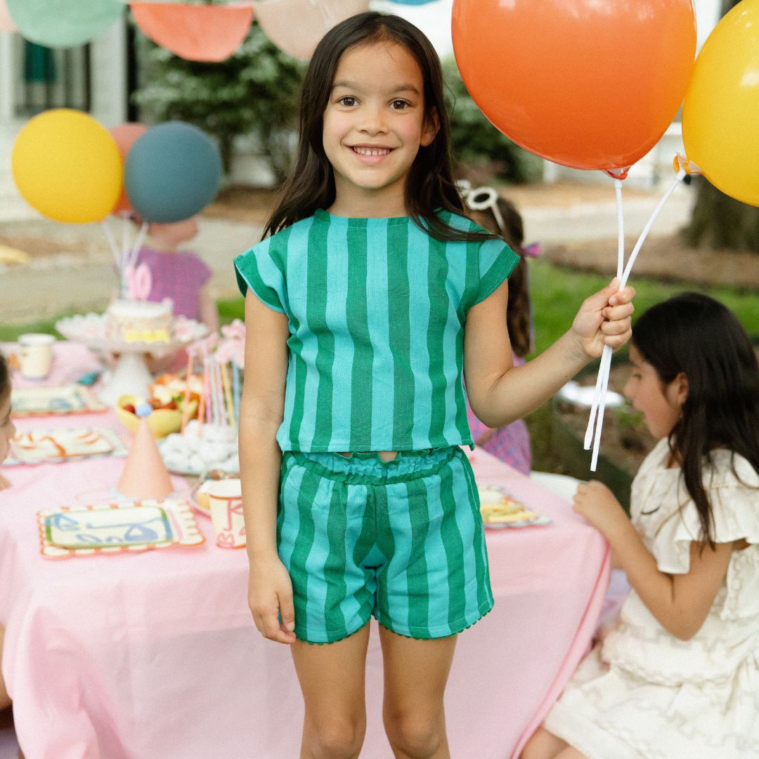 Annita Girl Set in Honeydew Pop