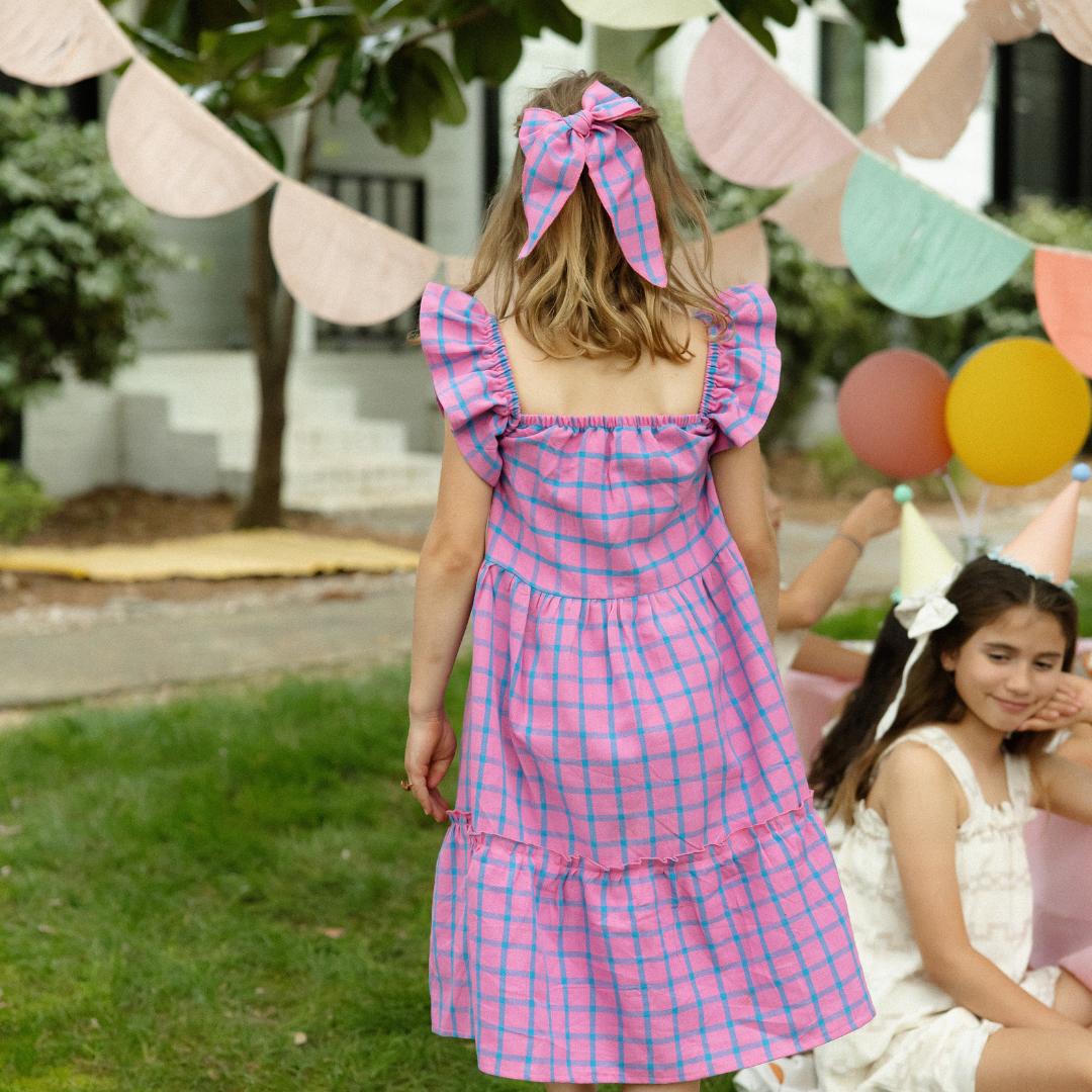 Hattie Dress in Bubblegum