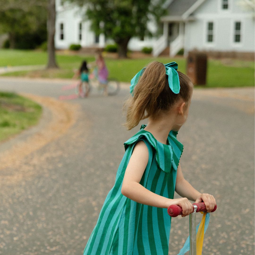 Folklore Large Bow in Honeydew Pop