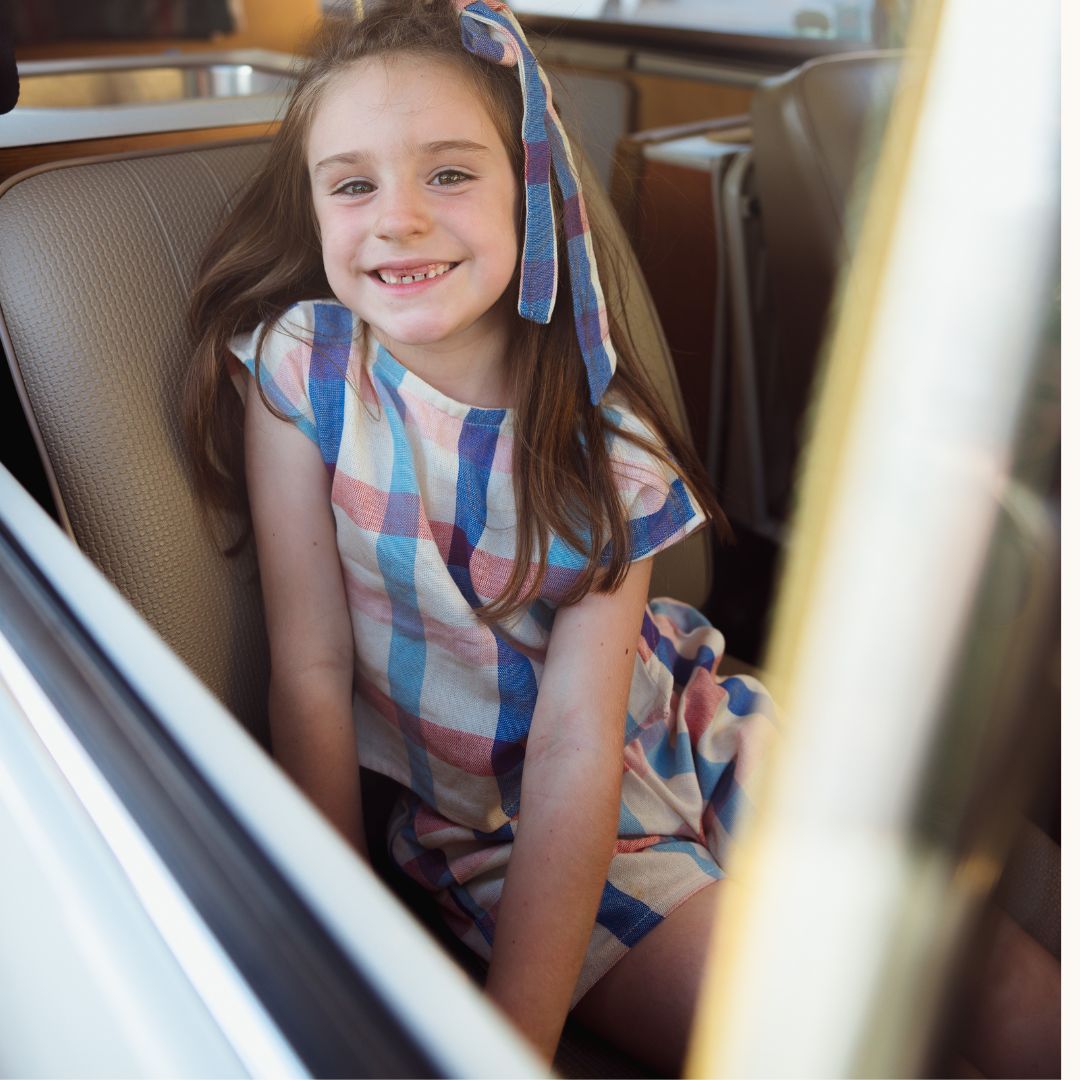 Annita Girl Set in Americana Plaid