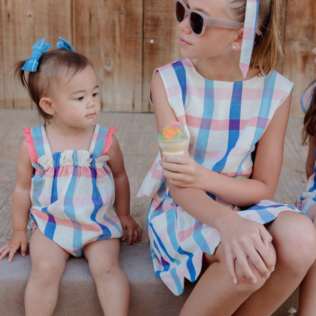 Magnolia Skirt Set in Americana Plaid