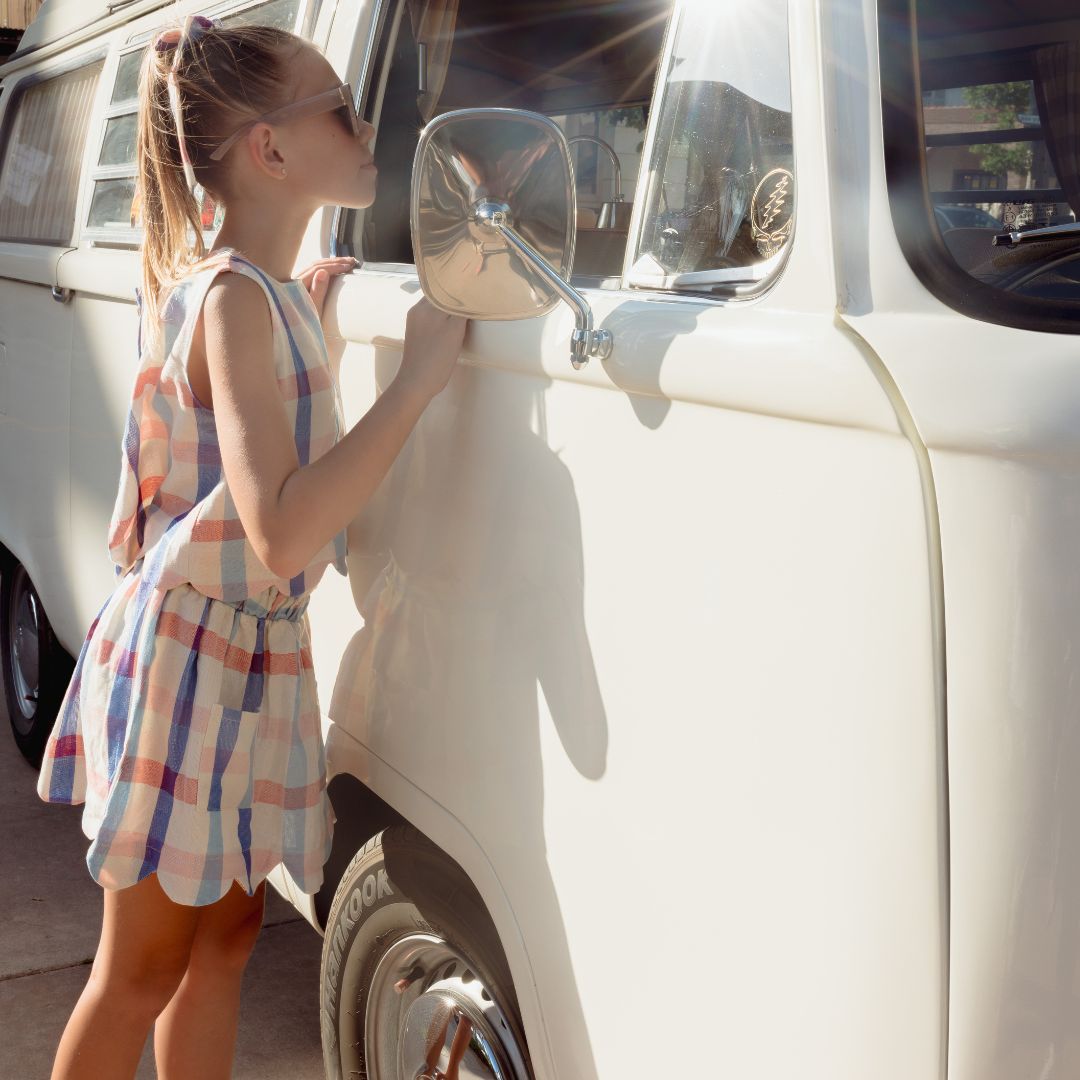 Magnolia Skirt Set in Americana Plaid