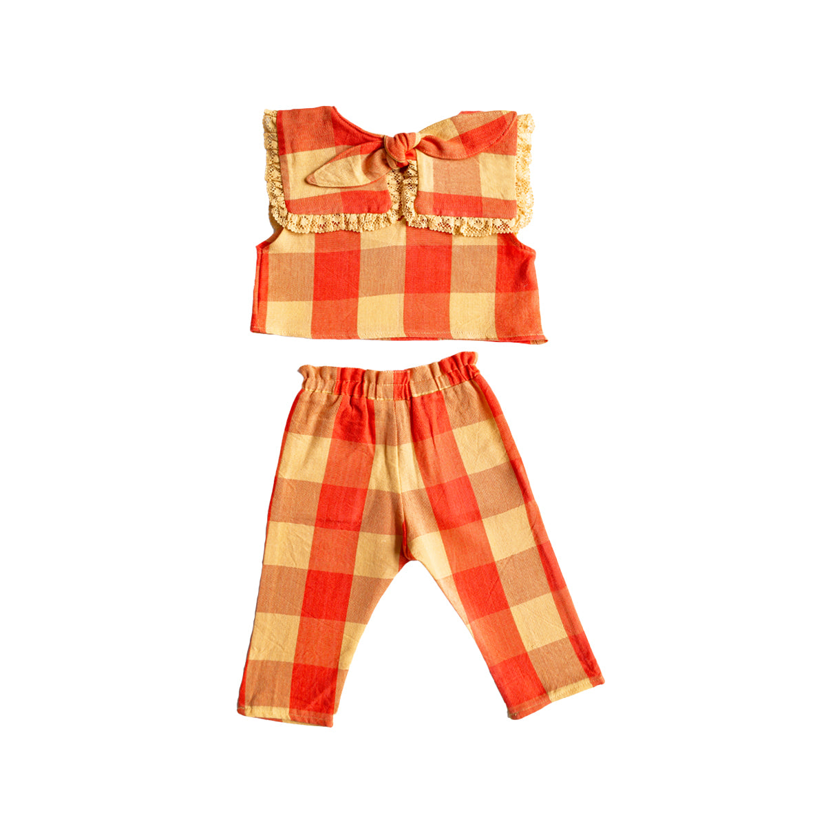 Mini Piper Pant Set in Peach Bloosom