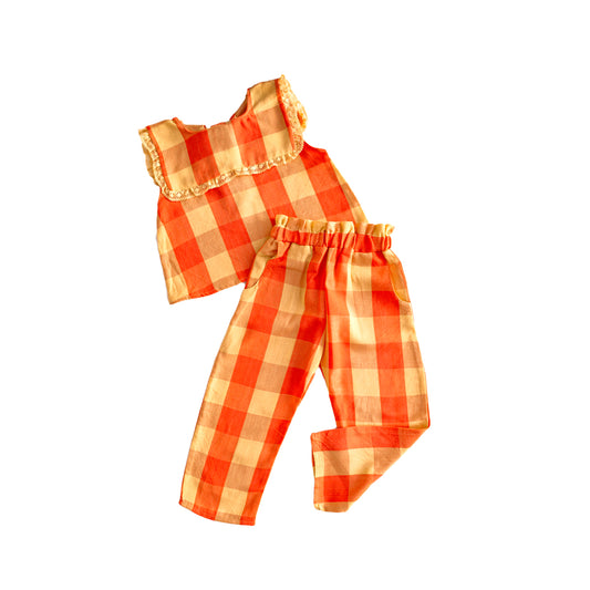 Piper Girl Set in Peach Blossom