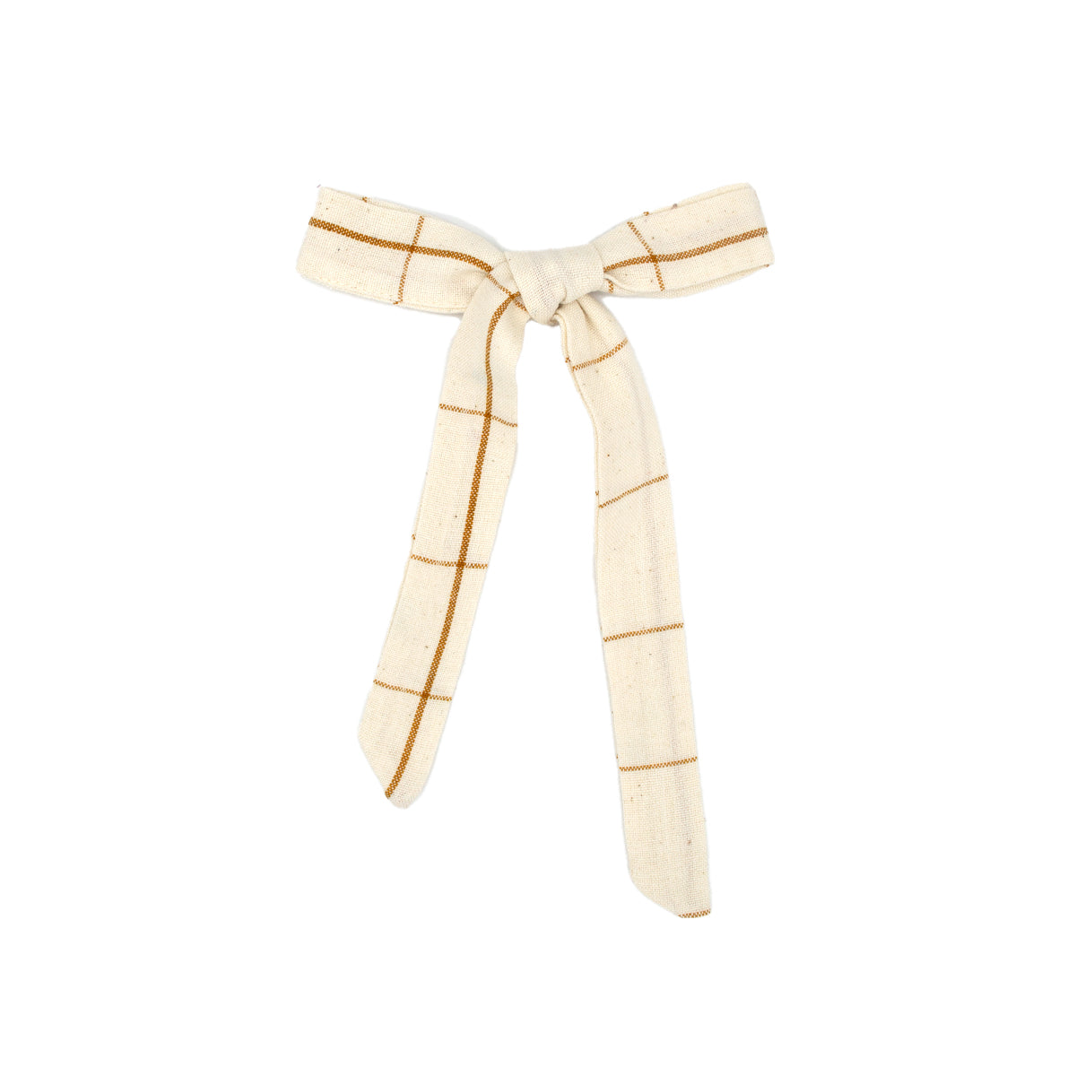 Folklore Medium Bow in Nutmeg Gingham
