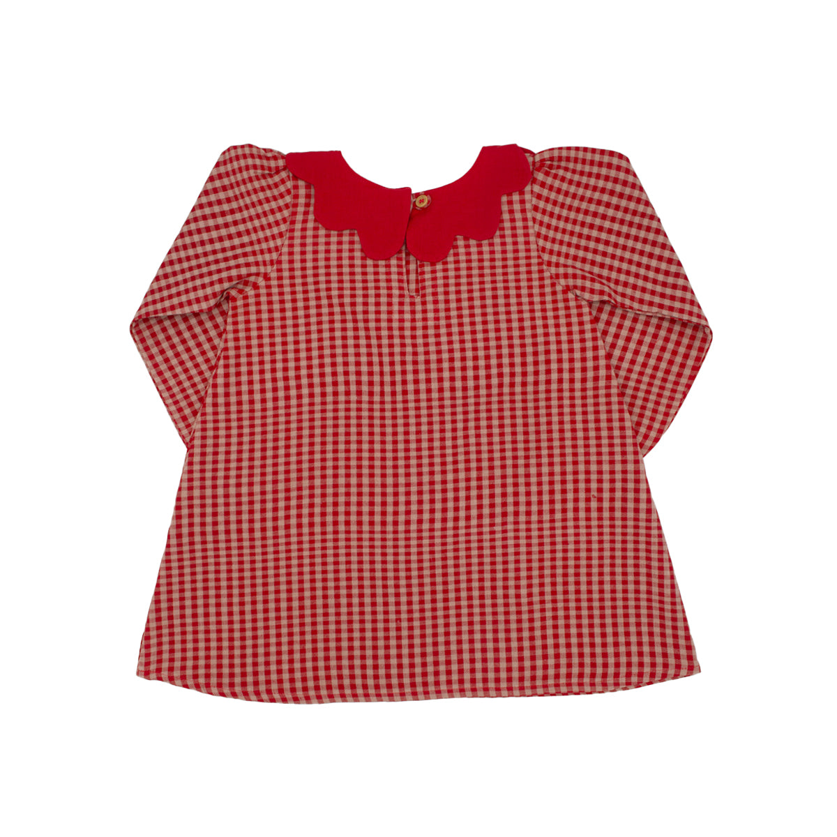 Mabel Girl Dress in Cranberry Check