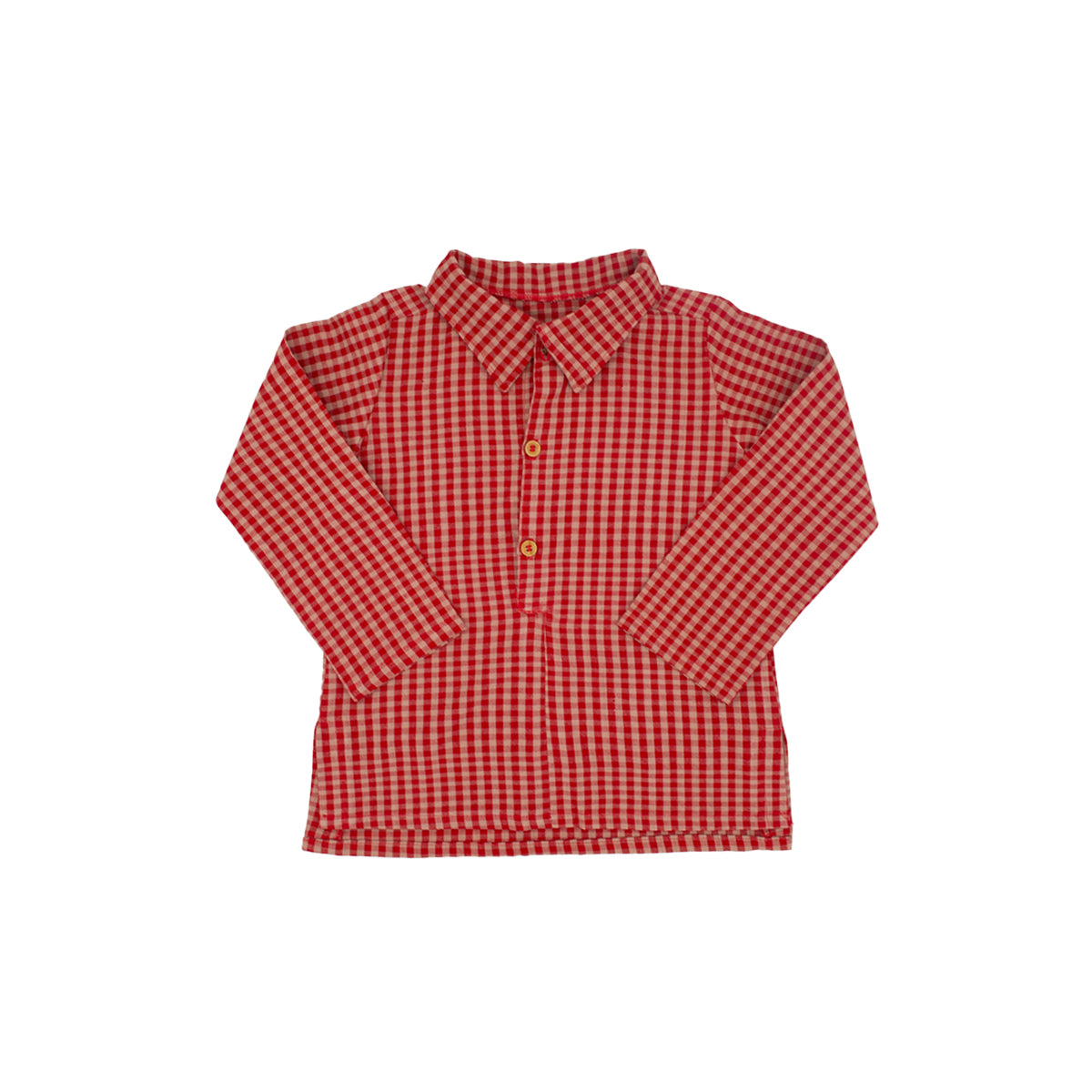 Louis Boy Shirt in Cranberry Check