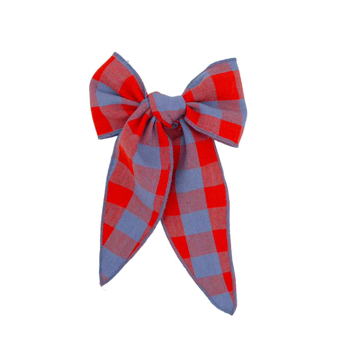 Folklore Large Bow in Primary Plaid