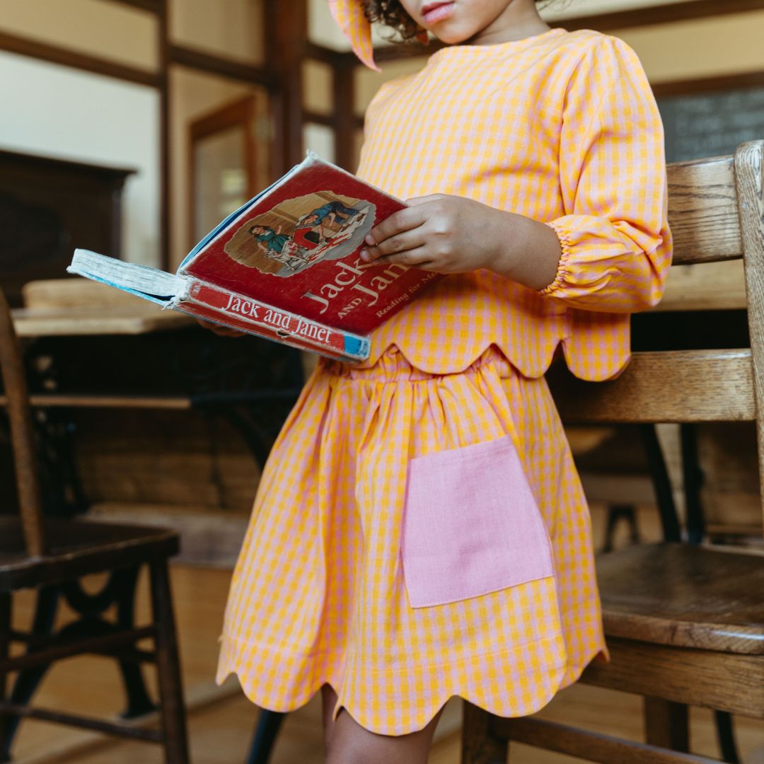 Magnolia Skirt Set in Golden Edit