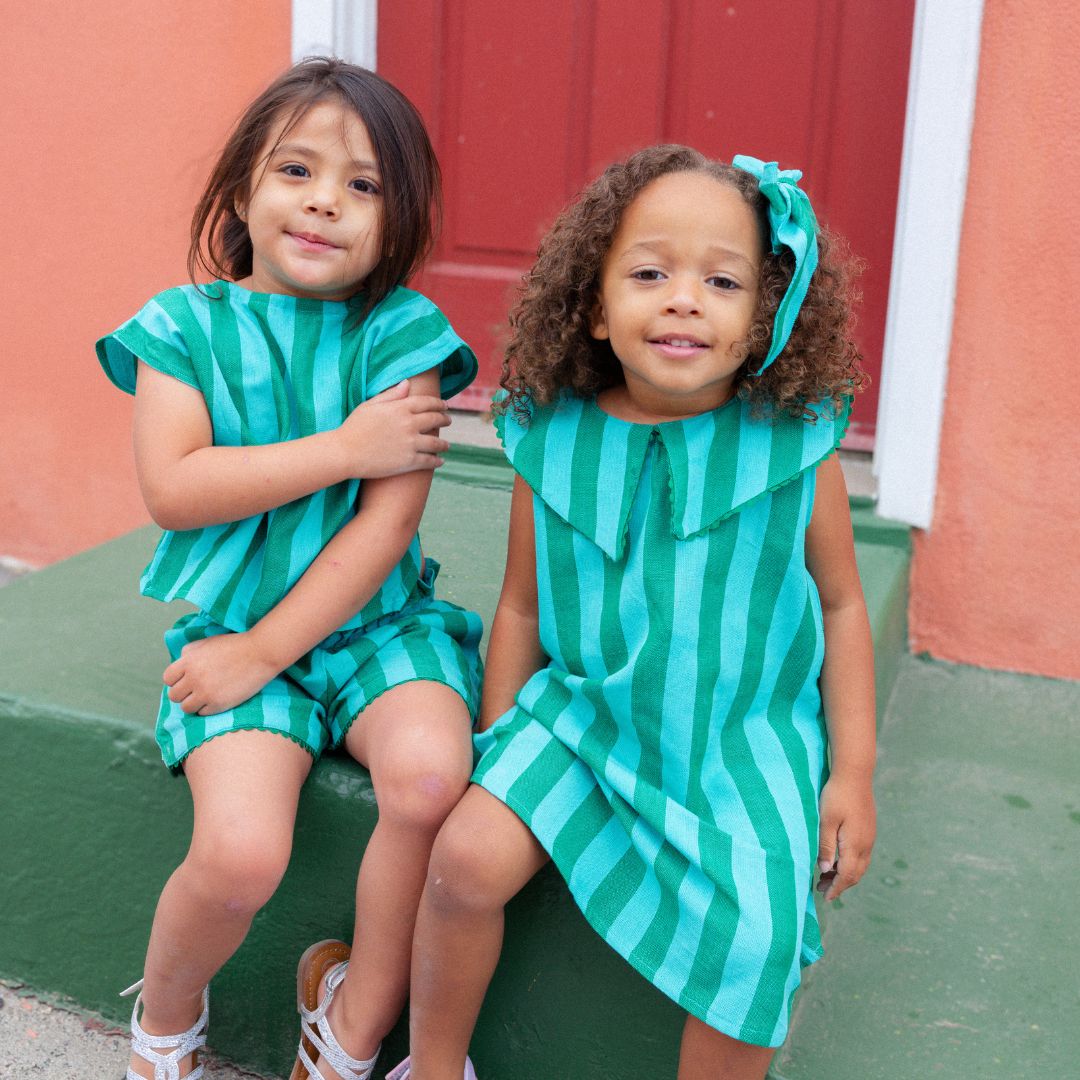 Eden Girl Dress in Honeydew Pop