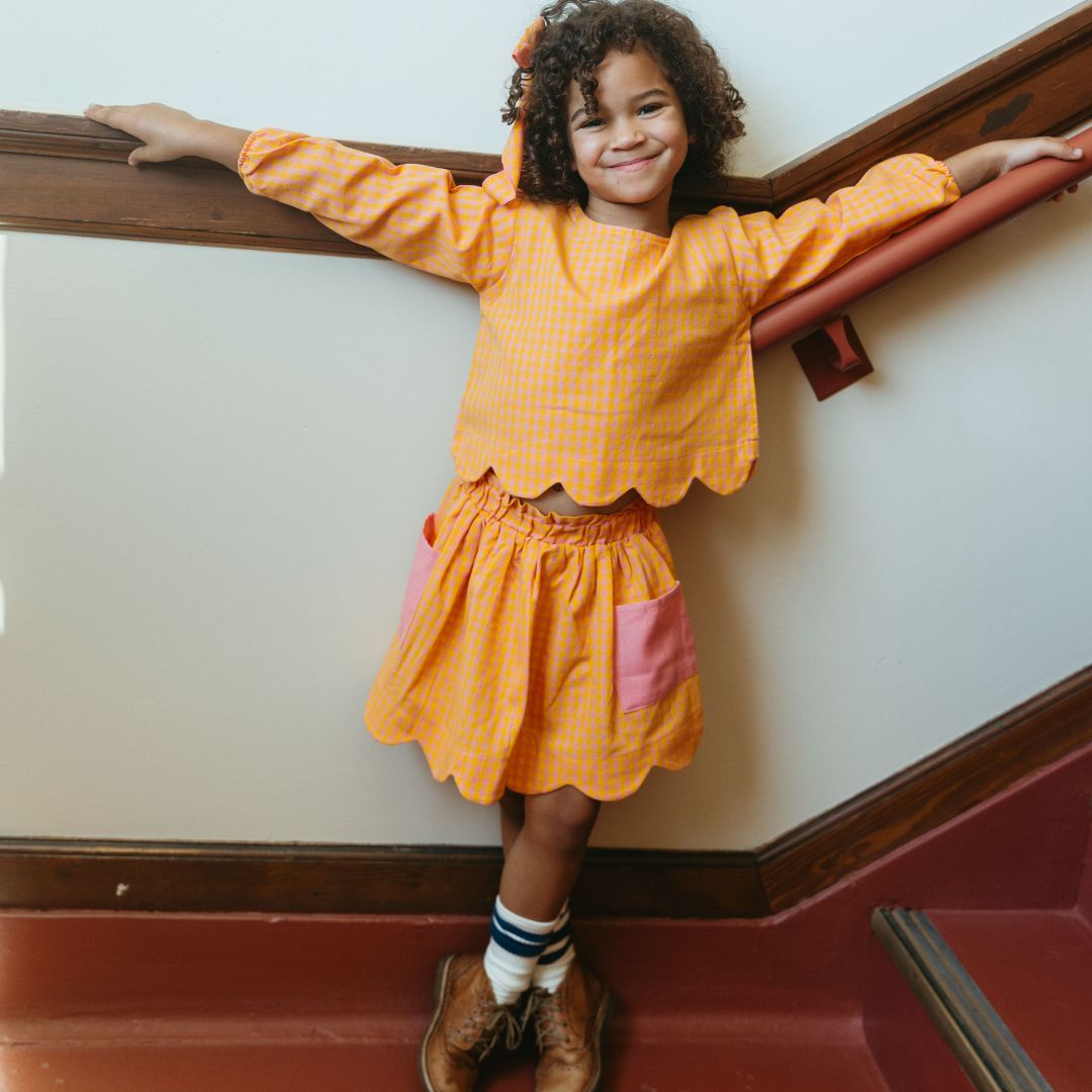 Magnolia Skirt Set in Golden Edit