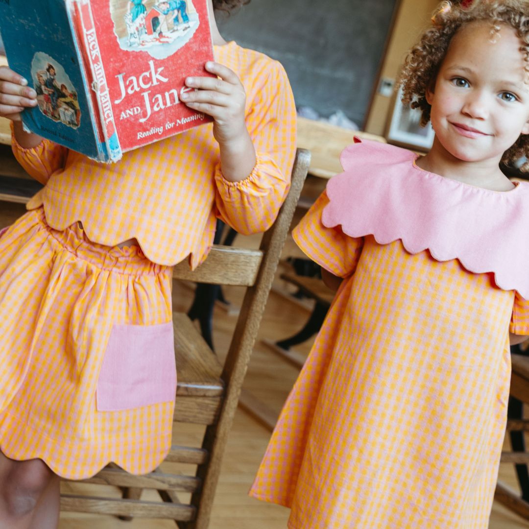 Piper Girl Dress in Golden Edit