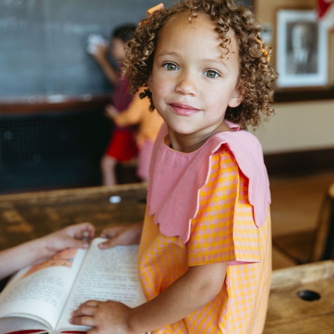 Piper Girl Dress in Golden Edit