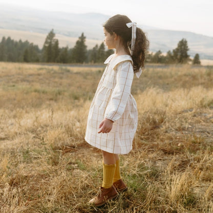 Lolita Girl Dress in Nutmeg Gingham