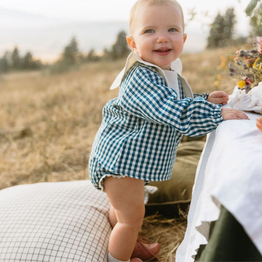 Mini Eden Baby Set In Heirloom Blue