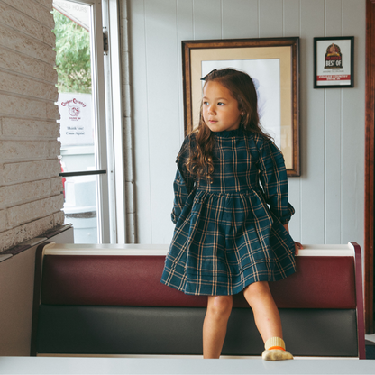 Drew Girl Dress in Twilight Blue