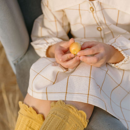 Lolita Girl Dress in Nutmeg Gingham