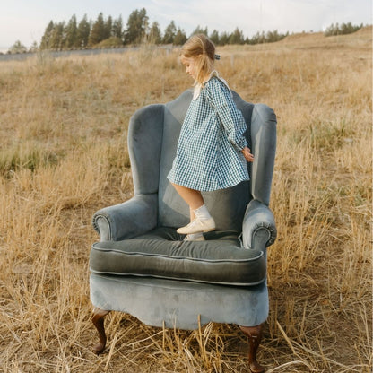 Eden Girl Dress in Heirloom Blue