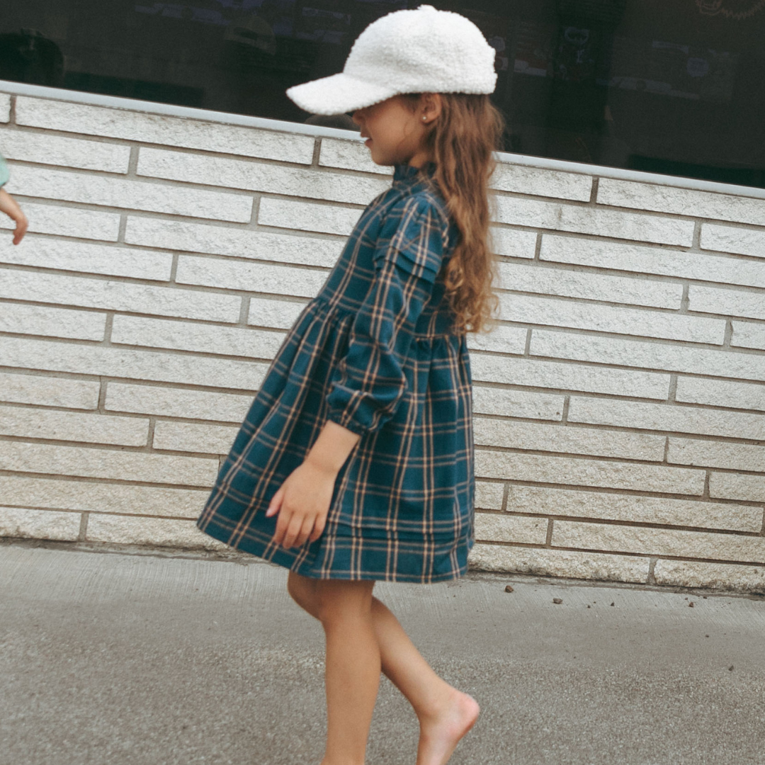 Drew Girl Dress in Twilight Blue