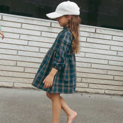 Drew Girl Dress in Twilight Blue