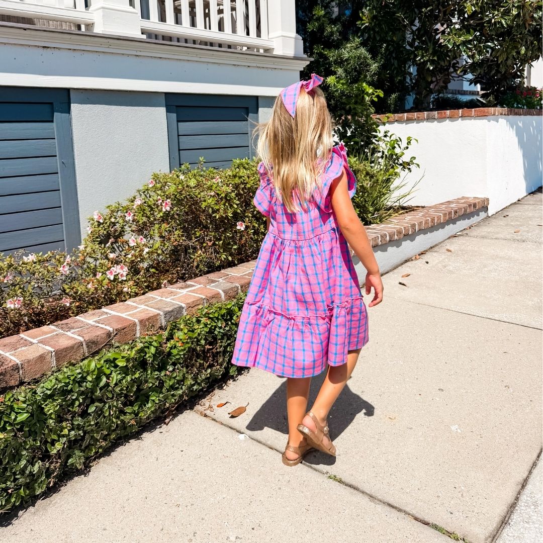 Hattie Dress in Bubblegum