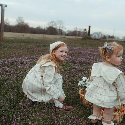 Lolita Girl Dress in Nutmeg Gingham