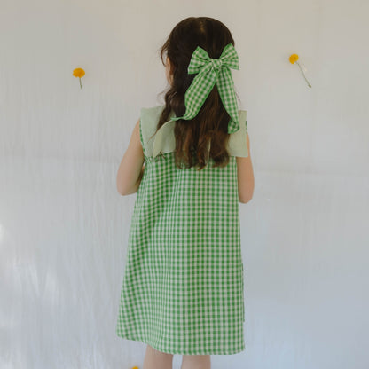 Piper Girl Dress in Limoncello Gingham