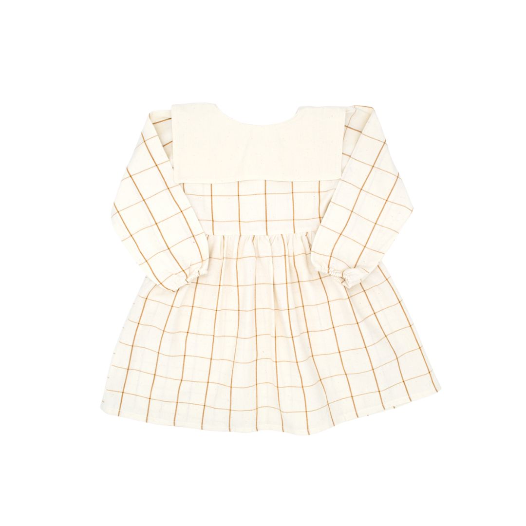 Lolita Girl Dress in Nutmeg Gingham
