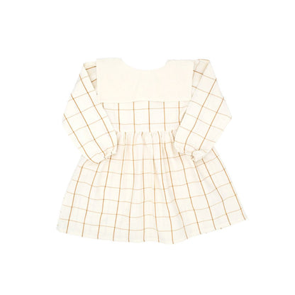 Lolita Girl Dress in Nutmeg Gingham