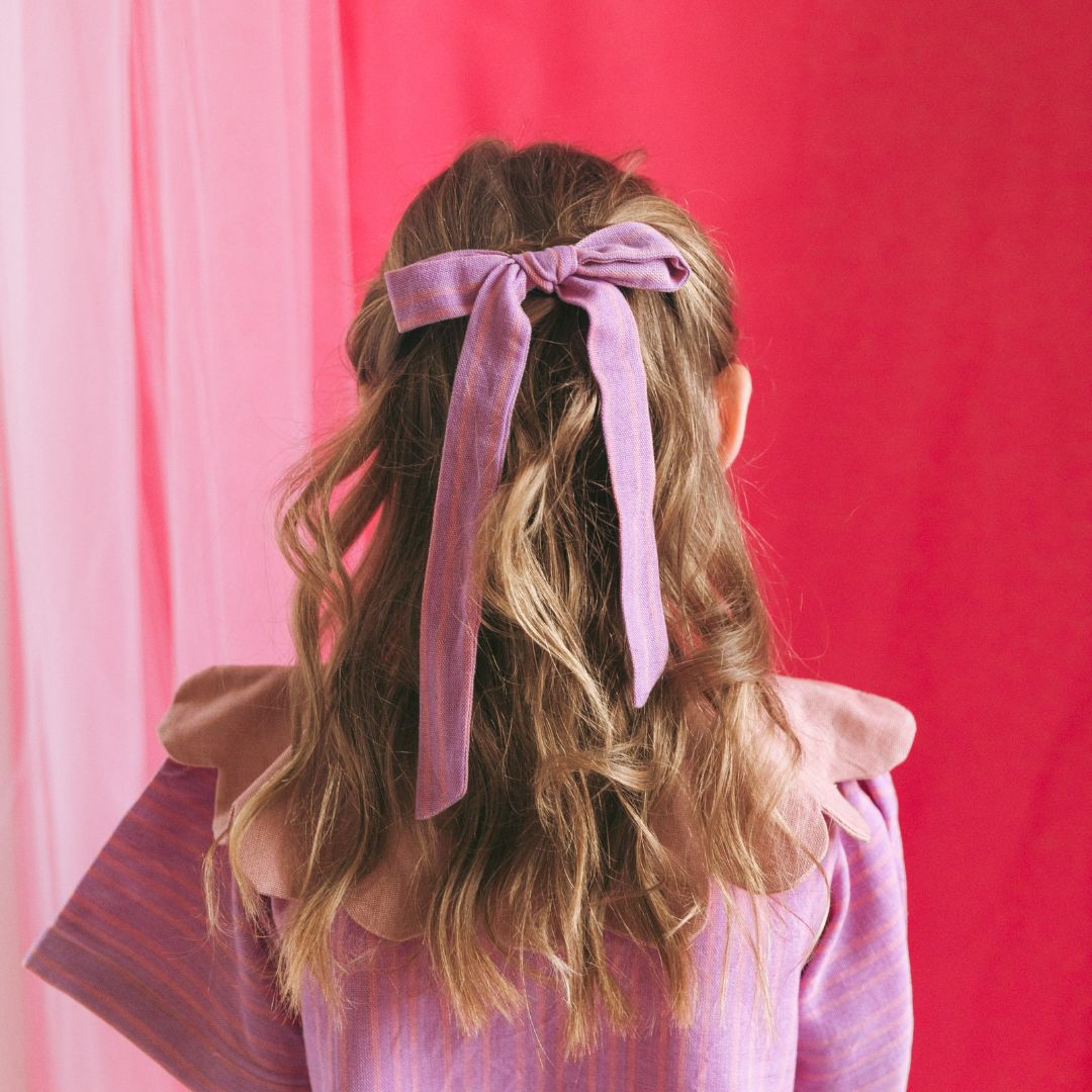 Folklore Medium Bow Blush Cotton Candy