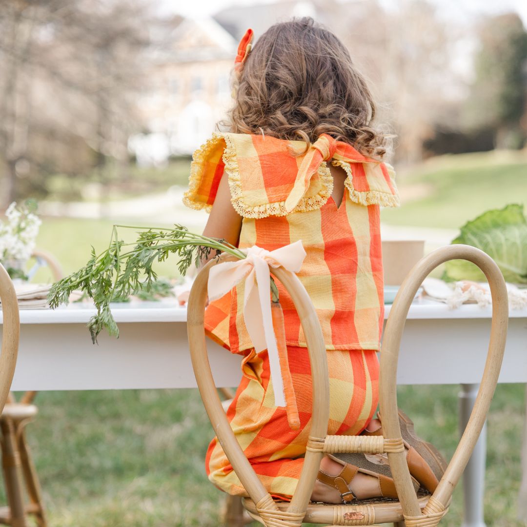 Piper Girl Set in Peach Blossom