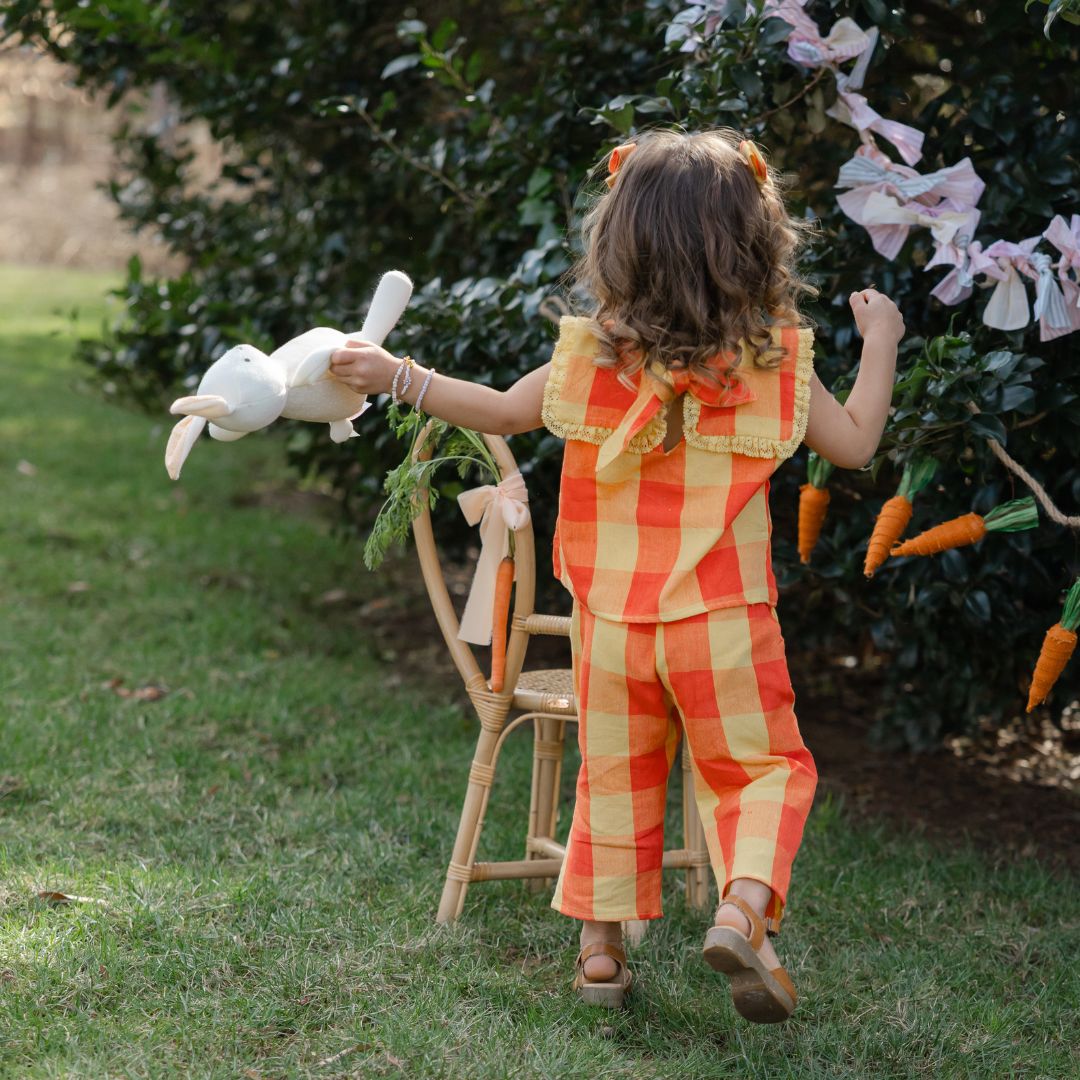 Piper Girl Set in Peach Blossom