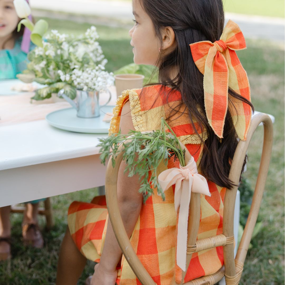 Piper Girl Dress in Peach Blossom