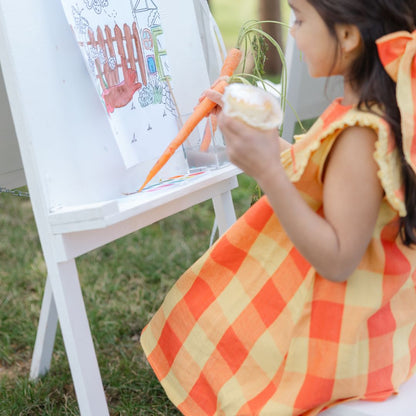 Piper Girl Dress in Peach Blossom