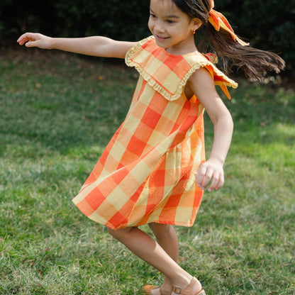 Piper Girl Dress in Peach Blossom