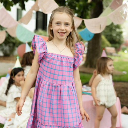 Hattie Dress in Bubblegum