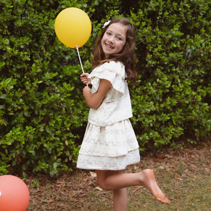 Belle Skirt Set in Meringue