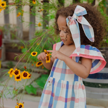 Hattie Dress in Americana Plaid