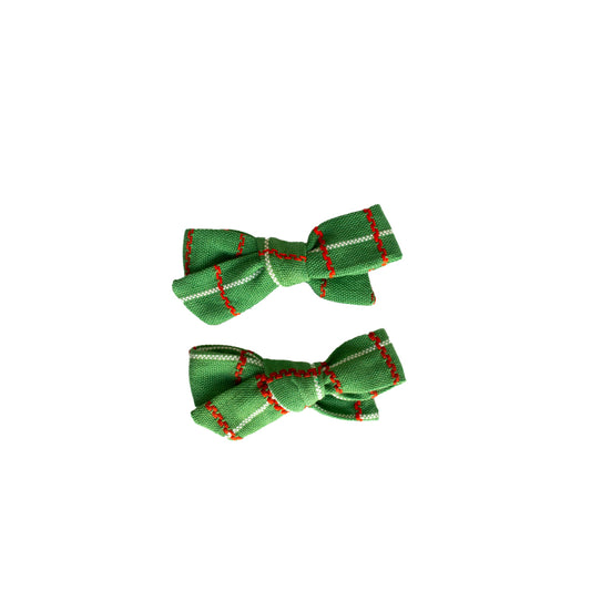 Folklore Small Bow Set in Festive Green